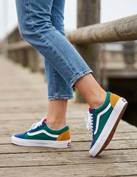 VANS Shoes - Vans Old Skool Yacht Club Colorblock Unisex Shoes Men's 5 Women's 6.5 Excellent